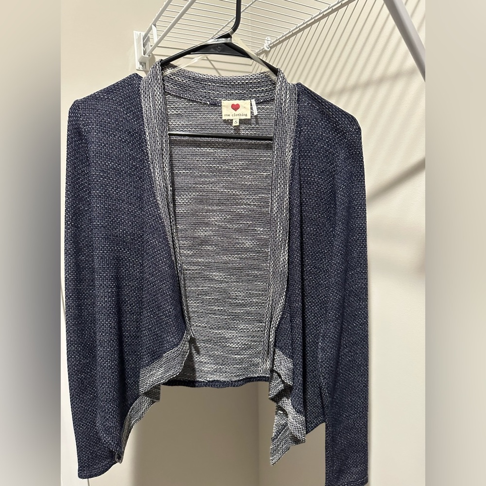 Navy cardigan